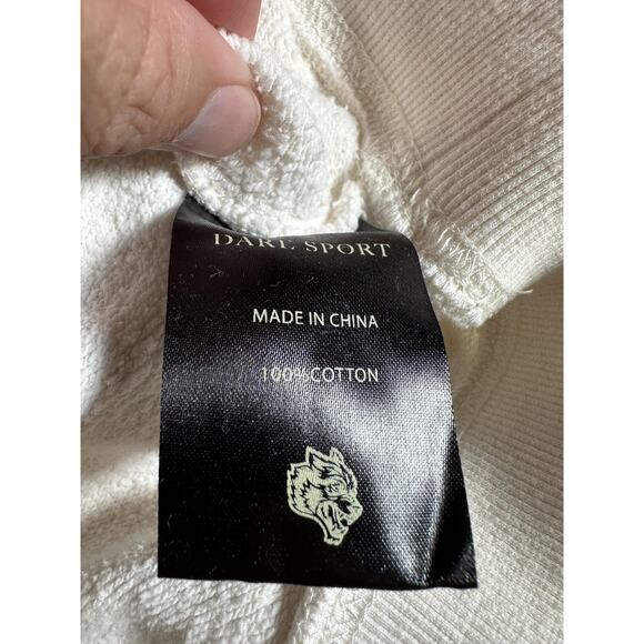 Darc Sport Hoodie Mens Medium White Wolves Embroidered Pullover Limited Edition - Picture 7 of 7